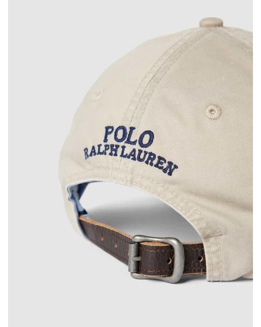 Polo Ralph Lauren Basecap mit Label-Stitching in Natural für Herren