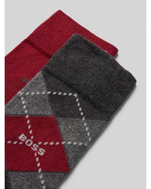 Boss Socken aus Baumwoll-Mix im 2er-Pack in Red für Herren