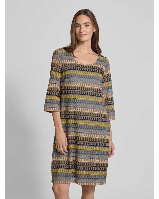 ROBE LÉGÈRE Gray Minikleid mit Strukturmuster