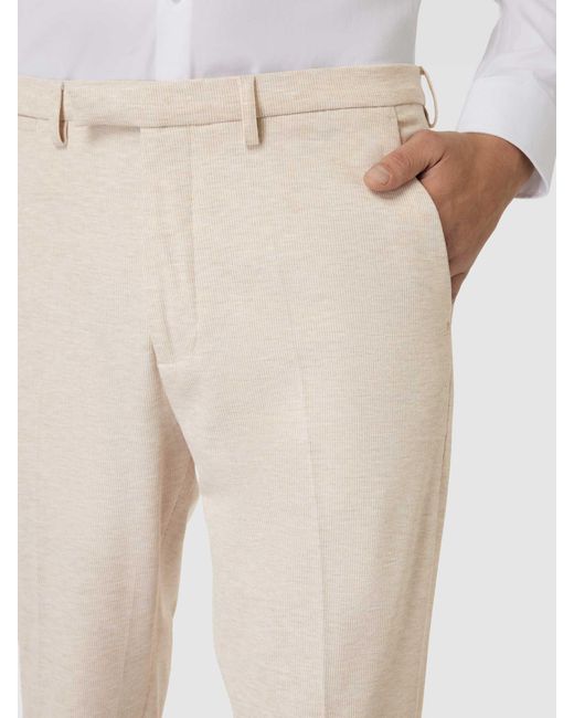 Cinque Regular Fit Pantalon Met Paspelzakken in het Natural voor heren