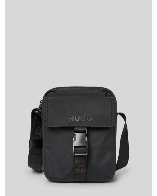 HUGO Handtas Met Labeldetail in het Black voor heren