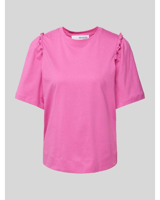 SELECTED T-shirt in het Pink