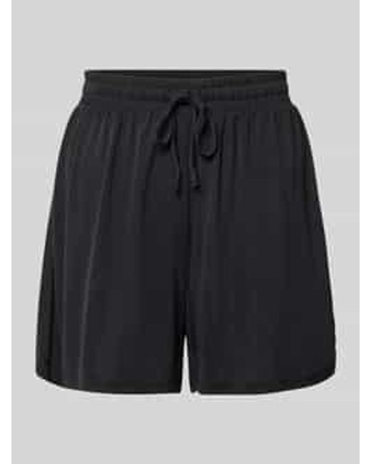 Pieces Stoffen Shorts in het Black
