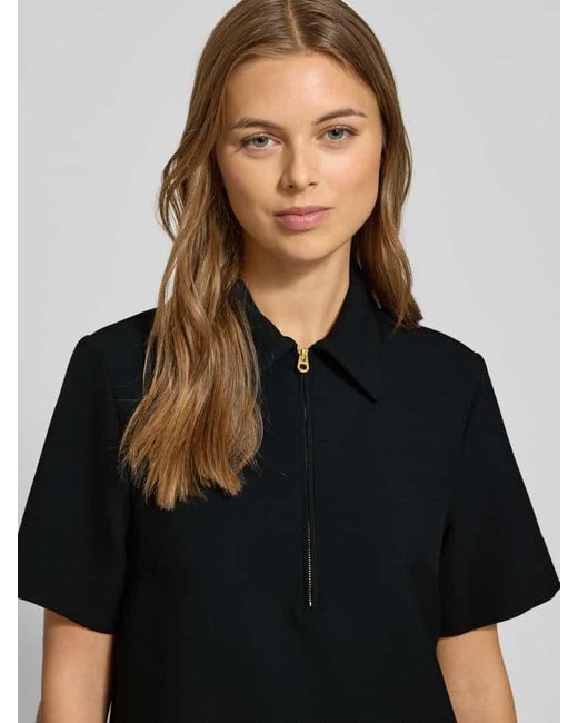 Tommy Hilfiger Black Regular Fit Businesskleid mit kurzem Reißverschluss Modell 'PUNTO KNEE'