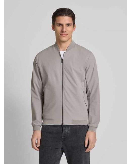 Scandinavian Edition Bomberjacke mit Stehkragen Modell 'BANE' in Gray für Herren