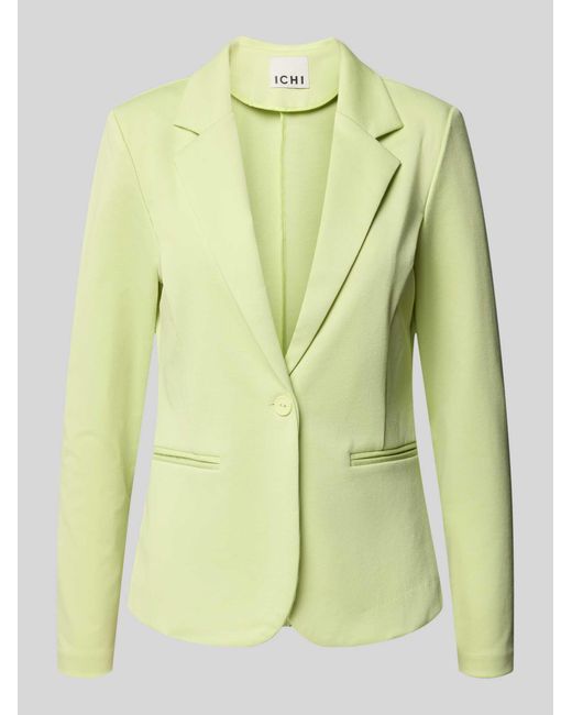 Ichi Regular Fit Blazer Met Viscose Model 'Kate' in het Green