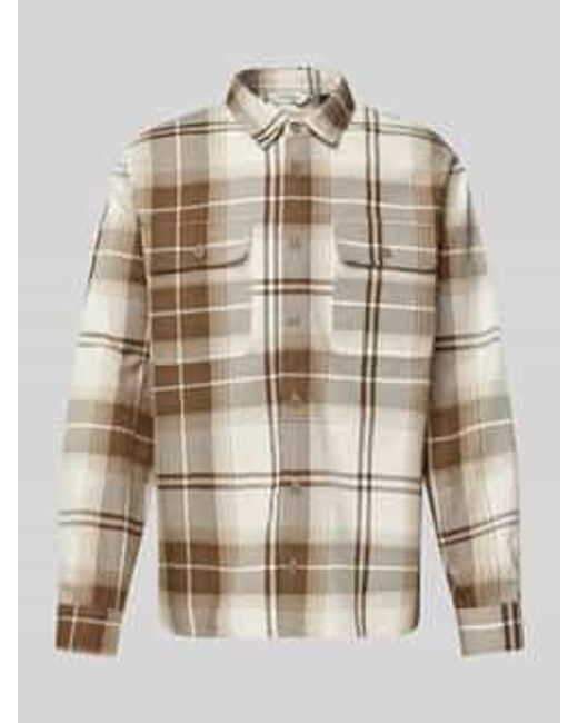 Casual Friday Regular Fit Overhemdjack Met Borstzakken in het Natural voor heren