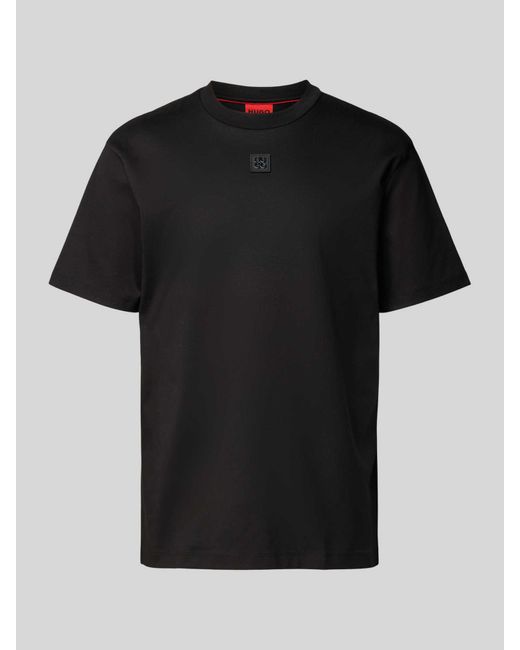 HUGO T-shirt Met Labelpatch in het Black voor heren