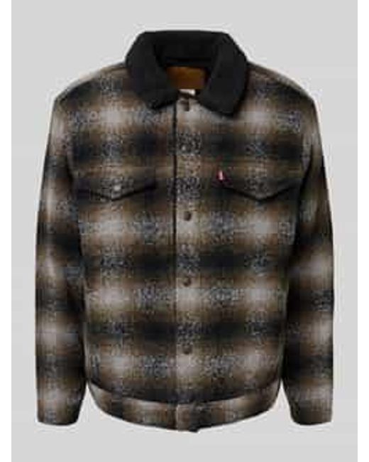 Levi's Loose Fit Overhemdjack Met Wol Model 'James' in het Black voor heren