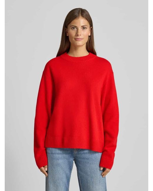 Jake*s Red Loose Fit Strickpullover aus Wolle