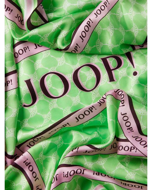 Joop! Green Schal mit Label-Print