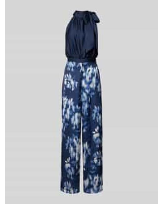 Swing Jumpsuit Met Halter in het Blue