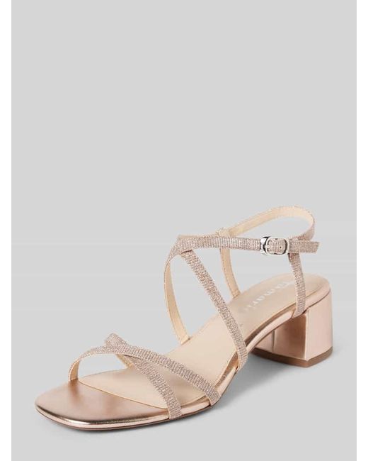 Tamaris Natural Sandalette Mit Dornschließe