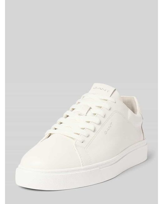 Gant Sneaker aus Leder mit Label-Details in Natural für Herren
