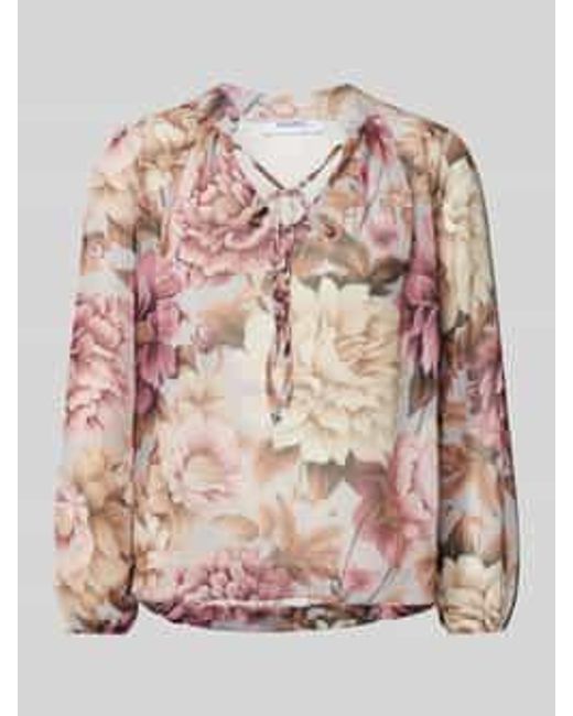 ZABAIONE Regular Fit Blouse Met V-hals in het Pink