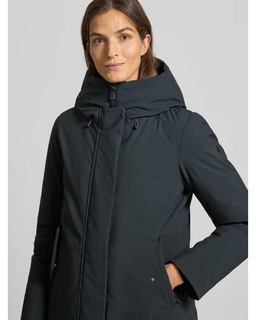 Save The Duck Gray Parka mit gefüttertem Stehkragen Modell 'Nellie'