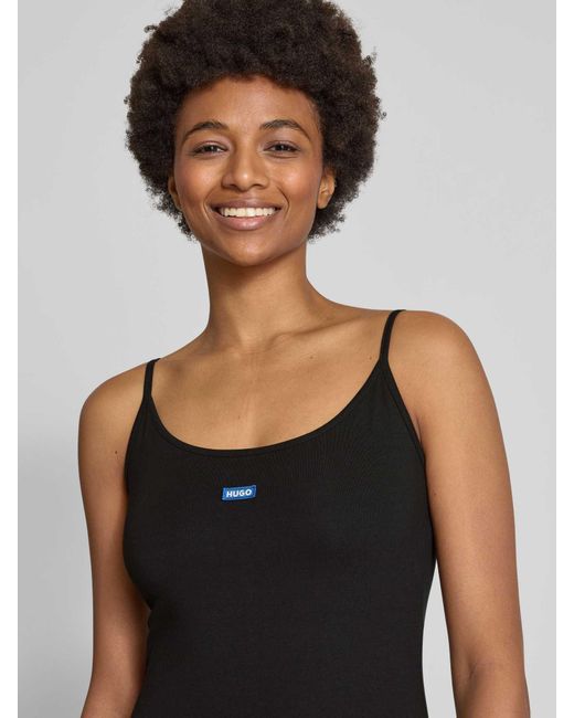 HUGO Mini-jurk Met Labelbadge in het Black