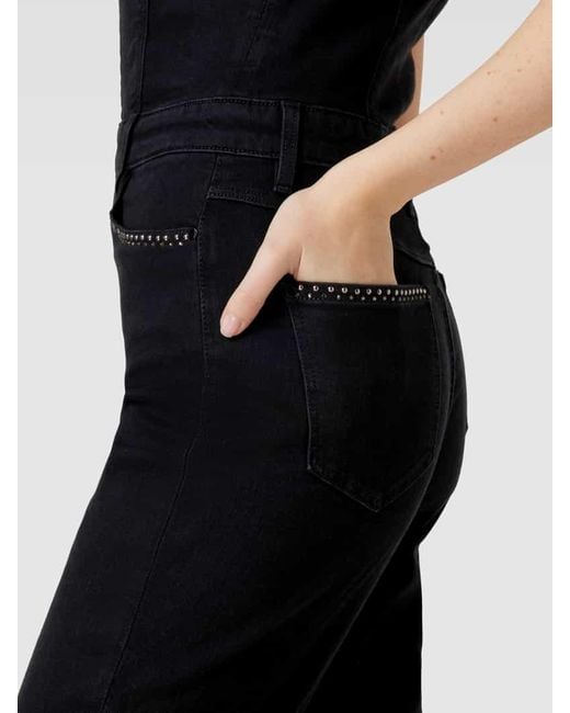 Guess Black Jumpsuit im Denim-Look Modell 'CONCHITA'