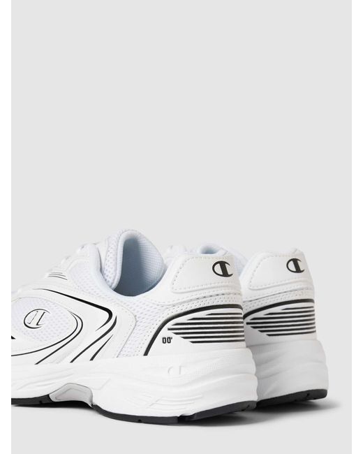 Champion Sneaker mit Label-Details Modell 'RUN' in White für Herren