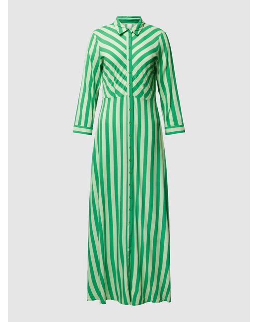 Y.A.S Maxi-jurk Met Knoopsluiting in het Green