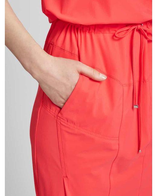 RAFFAELLO ROSSI Red Knielanges Kleid Mit Schnürrung Modell 'Gira'