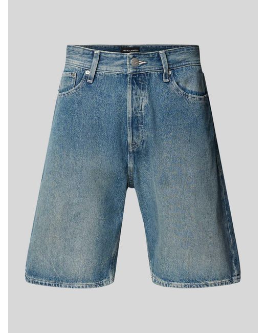 Jack & Jones Baggy Fit Korte Jeans in het Blue voor heren