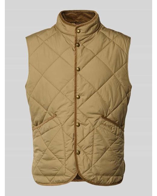 Polo Ralph Lauren Weste mit Stehkragen in Natural für Herren