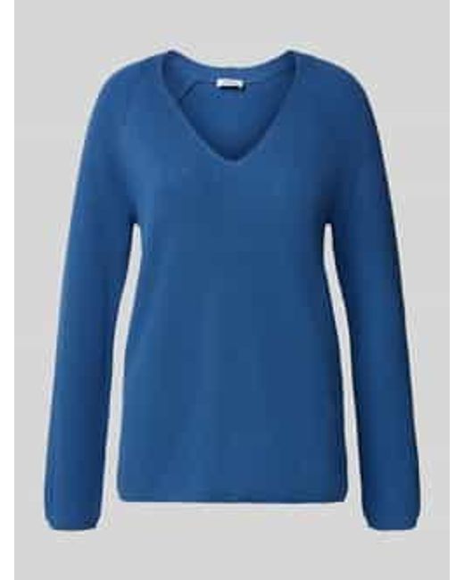 S.oliver Regular Fit Gebreide Pullover Van Katoenmix in het Blue