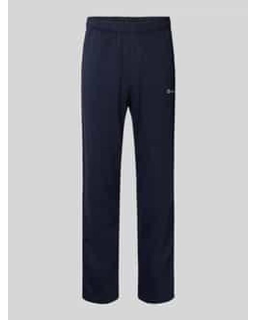 Champion Straight Fit Sweatpants Met Logostitching, Model 'Icons' in het Blue voor heren