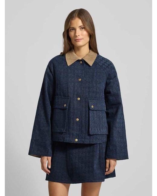 Y.A.S Blue Jacke mit Pattentaschen Modell 'VICKY'