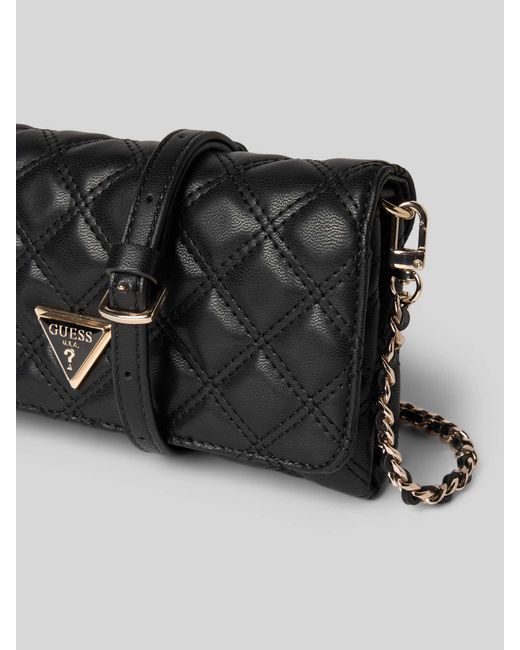 Guess Clutch Met Doorgestikte Naden En Labelapplicatie, Model 'Giully Ii' in het Gray