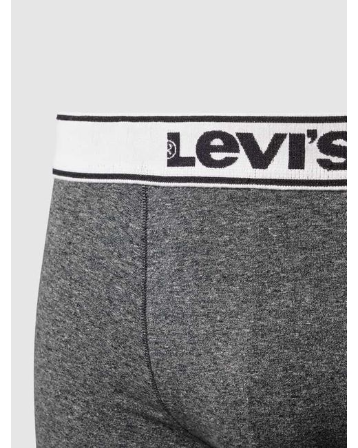 Levi's Boxershorts mit elastischem Label-Bund im 2er-Pack in Gray für Herren