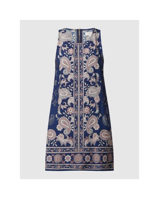 Apricot Blue Minikleid mit Paisley-Muster
