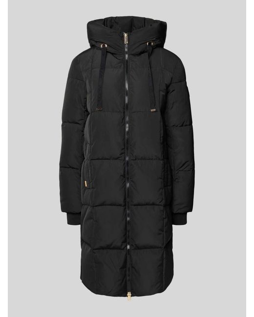 Mos Mosh Lange Donsjas Met Capuchon, Model 'Nova' in het Black