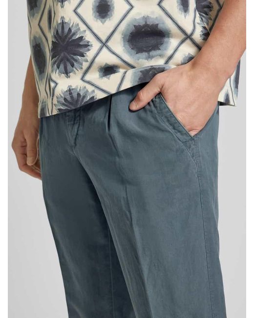Mango Regular Fit Hose mit Bundfalten Modell 'delave' in Blue für Herren
