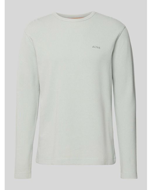 Boss Regular Fit Shirt Met Lange Mouwen Van Katoenmix Model 'Tempesto' in het Green voor heren