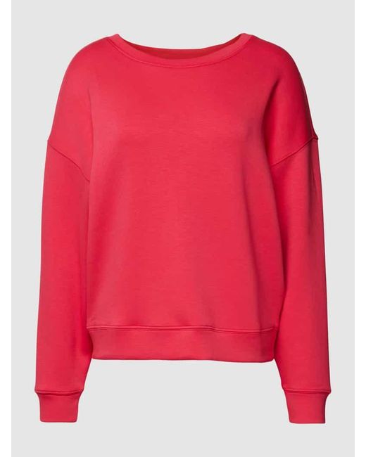 MSCH Copenhagen Red Sweatshirt mit überschnittenen Schultern Modell 'IMA Q'