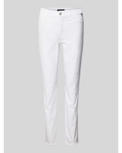 Marc Cain White Slim Fit Jeans in unifarbenem Design