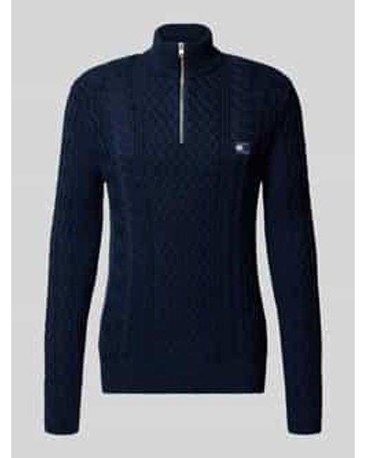 Tommy Hilfiger Regular Fit Gebreide Pullover Van Zuiver Katoen in het Blue voor heren