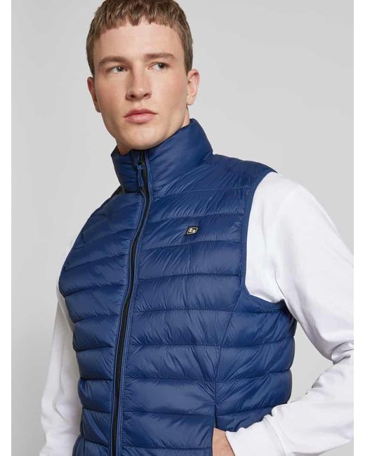 Blend Steppweste mit Reißverschlusstaschen Modell 'Romsey' in Blue für Herren