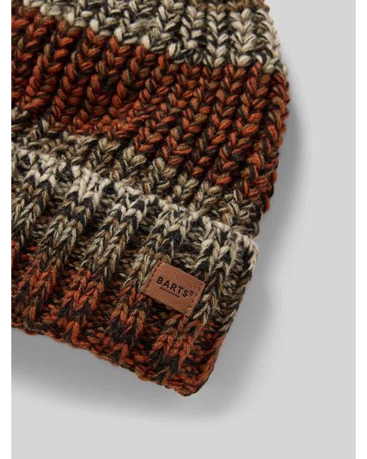 Barts Beanie mit Label-Detail Modell 'AKOTAN' in Brown für Herren