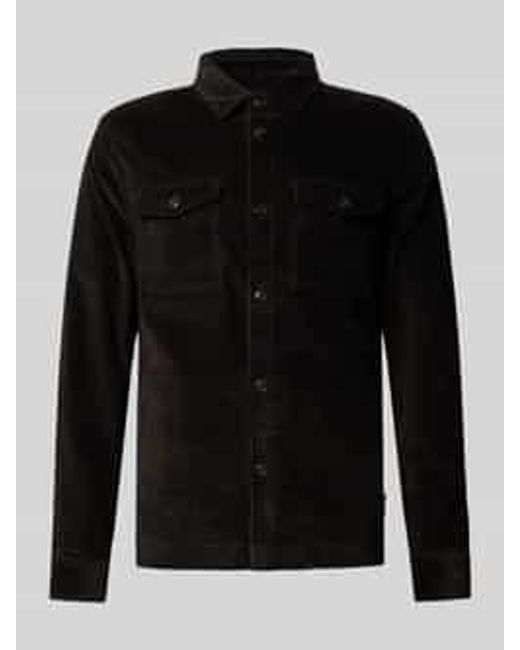 Barbour Regular Fit Ribcordoverhemd Van Katoenmix in het Black voor heren
