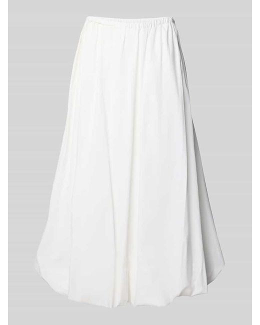 EDITED White Midirock mit elastischem Bund