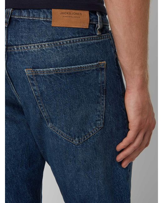 Jack & Jones Loose Fit High Rise Jeans Van Katoen in het Blue voor heren