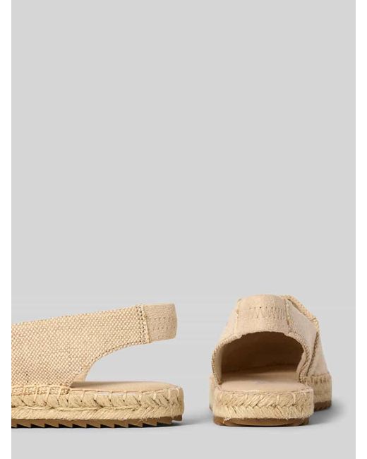 Marc O' Polo Natural Slingback-Espadrilles aus Canvas