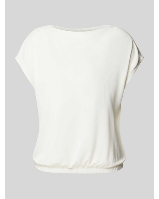Opus White T-Shirt mit Kappärmeln Modell 'Srippi'