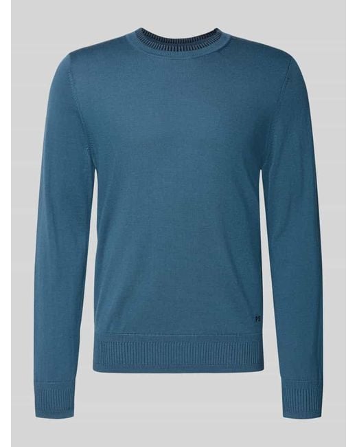 Paul Smith Strickpullover mit gerippten Abschlüssen in Blue für Herren