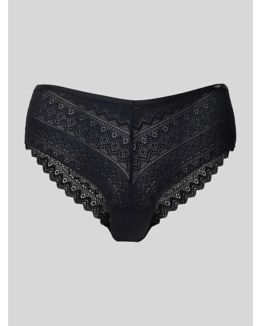 SKINY Slim Fit Slip Met Logo-Applicatie, Model 'Cheeky' in het Black