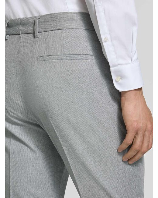 S.oliver Regular Fit Pantalon Met Structuurmotief in het Gray voor heren
