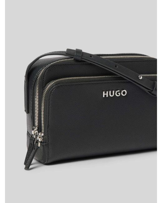 HUGO Handtas Met Labelapplicatie in het Black